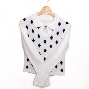 White Spotted Sweater